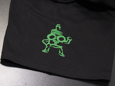 TEIN Monotube T-Shirt Black-Green 4