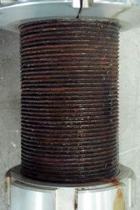 Other manufacturer's plated shell case after 300 hours of salt spray test